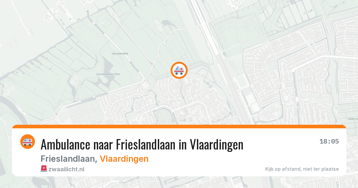 Ambulance naar Frieslandlaan in Vlaardingen — 29 jun 2026