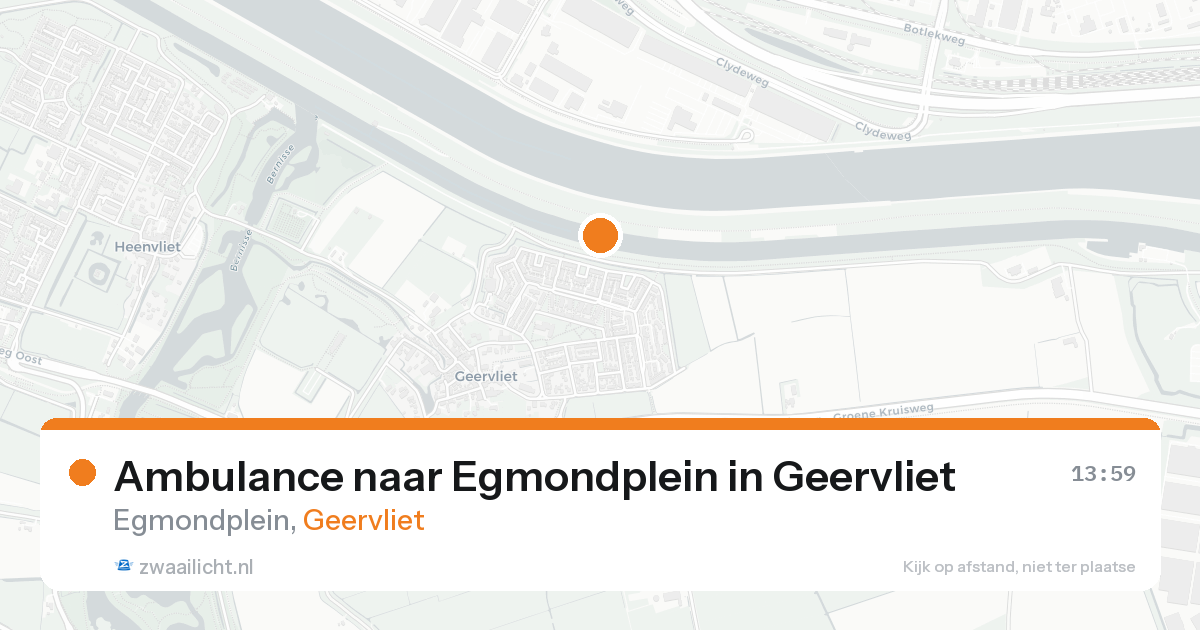 Ambulance naar Egmondplein in Geervliet — 21 aug 2026