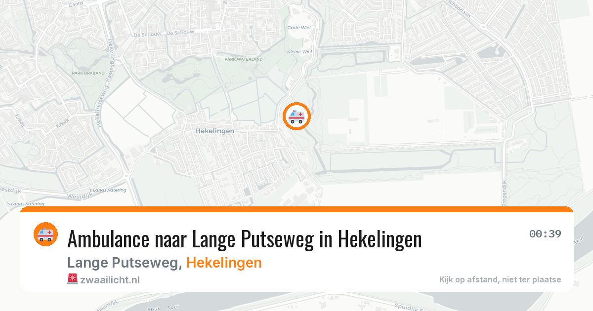 Ambulance naar Lange Putseweg in Hekelingen — 25 jun 2026