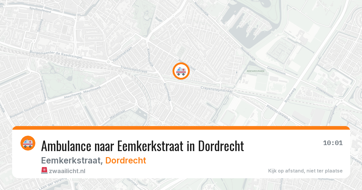 Ambulance naar Eemkerkstraat in Dordrecht — 28 jul 2026