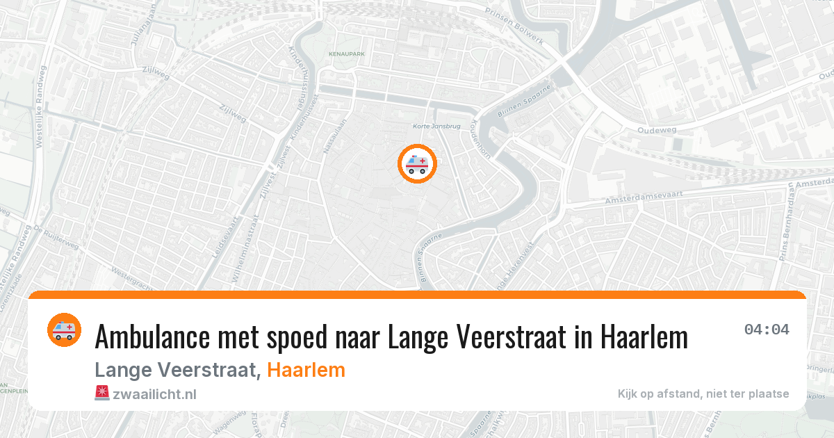 Ambulance met spoed naar Lange Veerstraat in Haarlem — 18 jan 2026