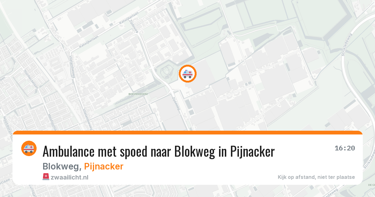 Ambulance met spoed naar Blokweg in Pijnacker — 5 apr 2026