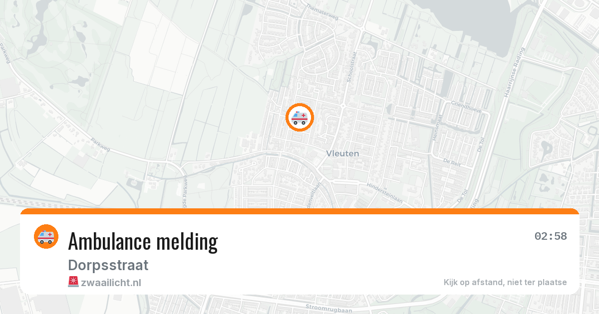 Ambulance melding — 17 mei 2026