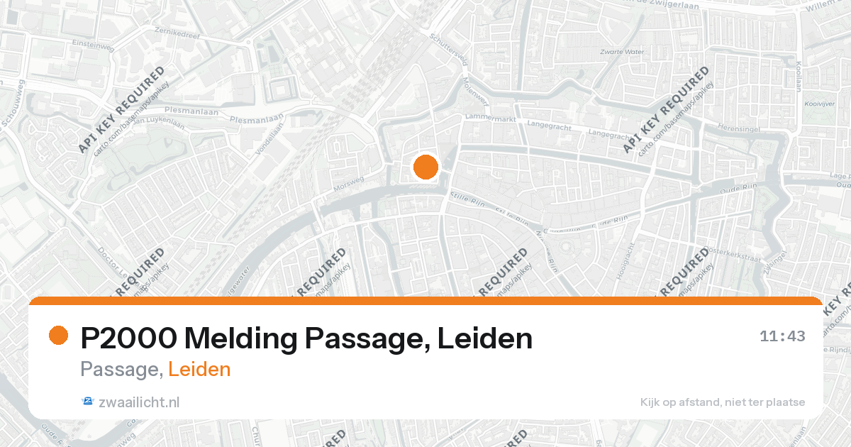 P2000 Melding Passage, Leiden — 26 aug 2026