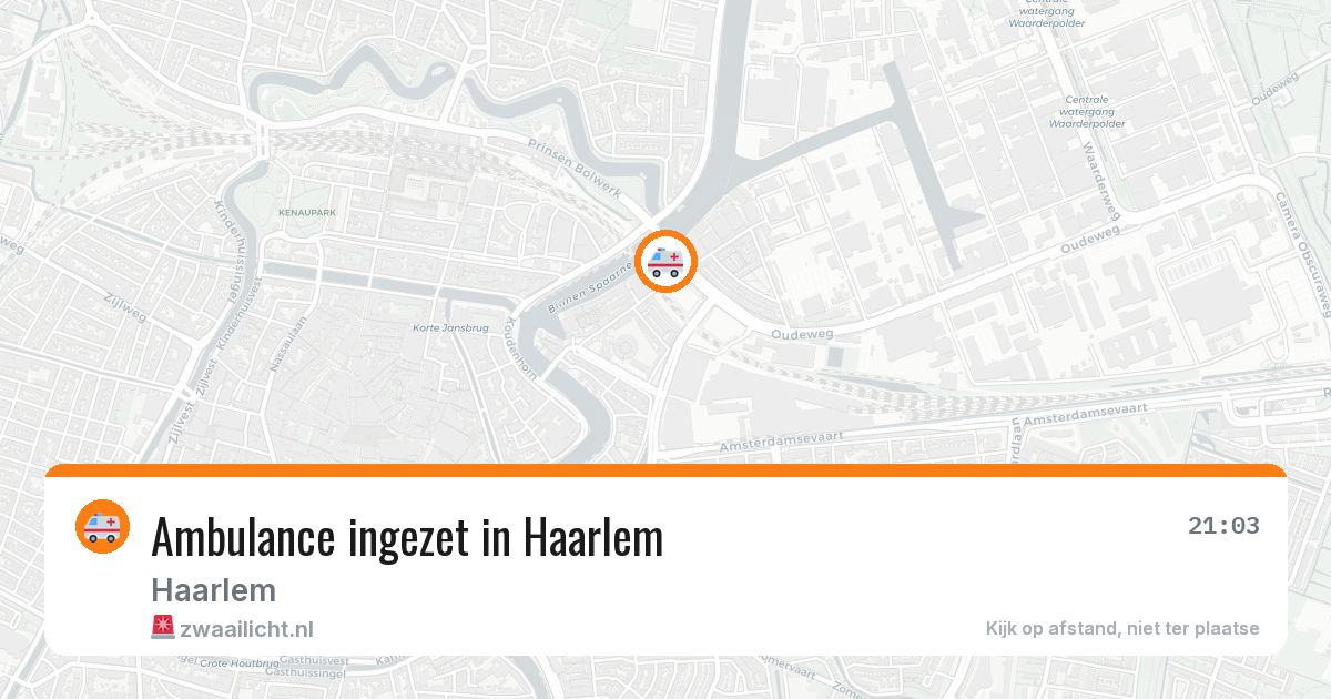 Ambulance ingezet in Haarlem — 14 aug 2026