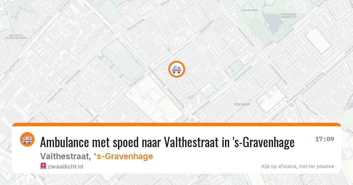 Ambulance met spoed naar Valthestraat in 's-Gravenhage — 3 jun 2026