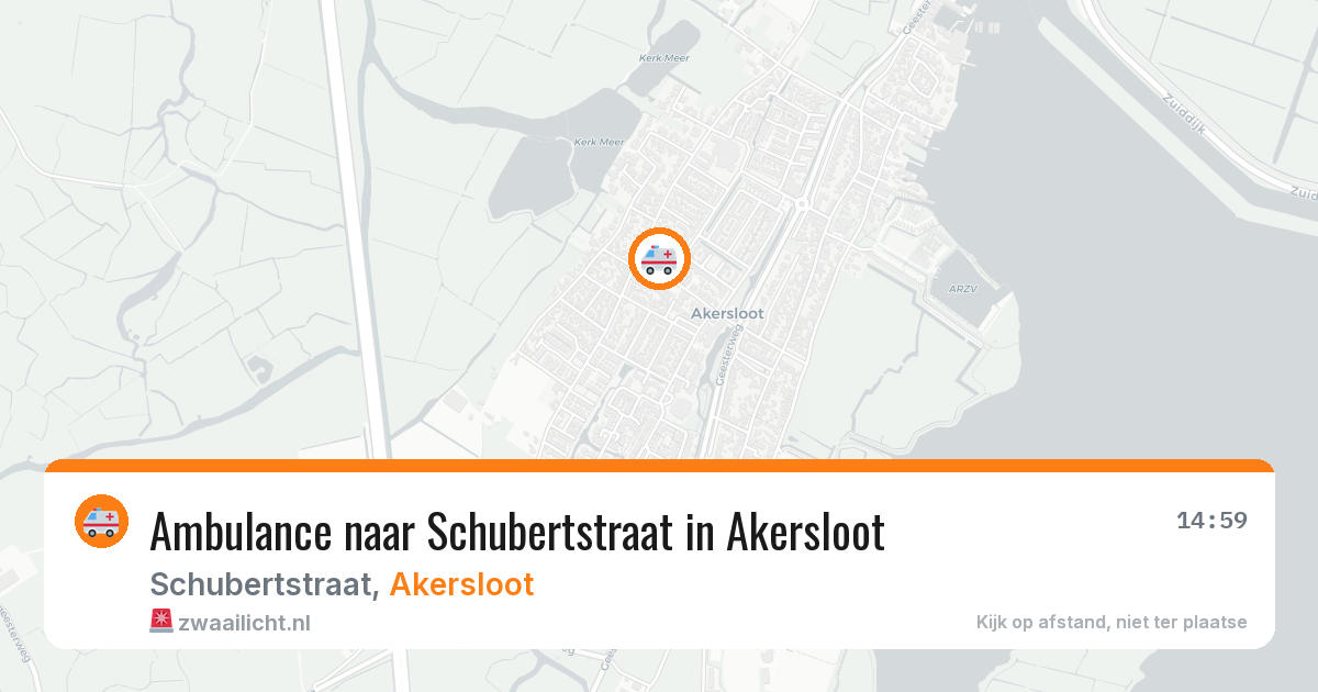 Ambulance naar Schubertstraat in Akersloot — 8 feb 2026