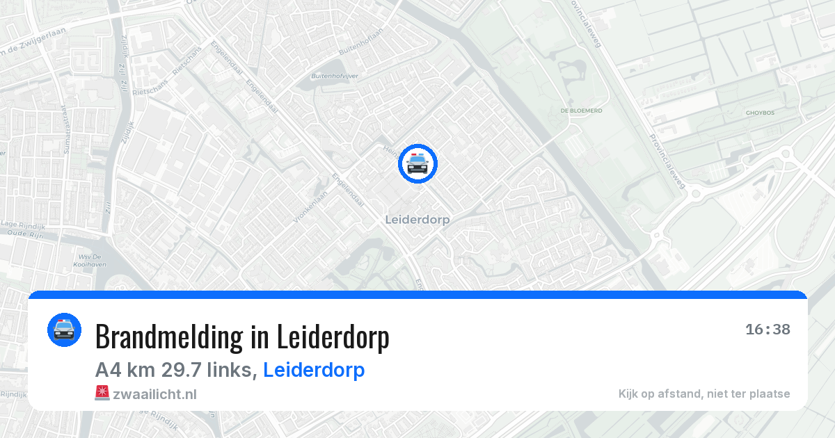 Brandmelding in Leiderdorp — 31 jul 2026
