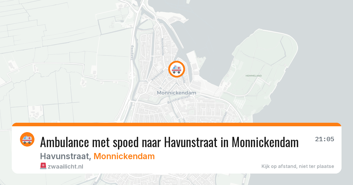 Ambulance met spoed naar Havunstraat in Monnickendam — 26 jun 2026