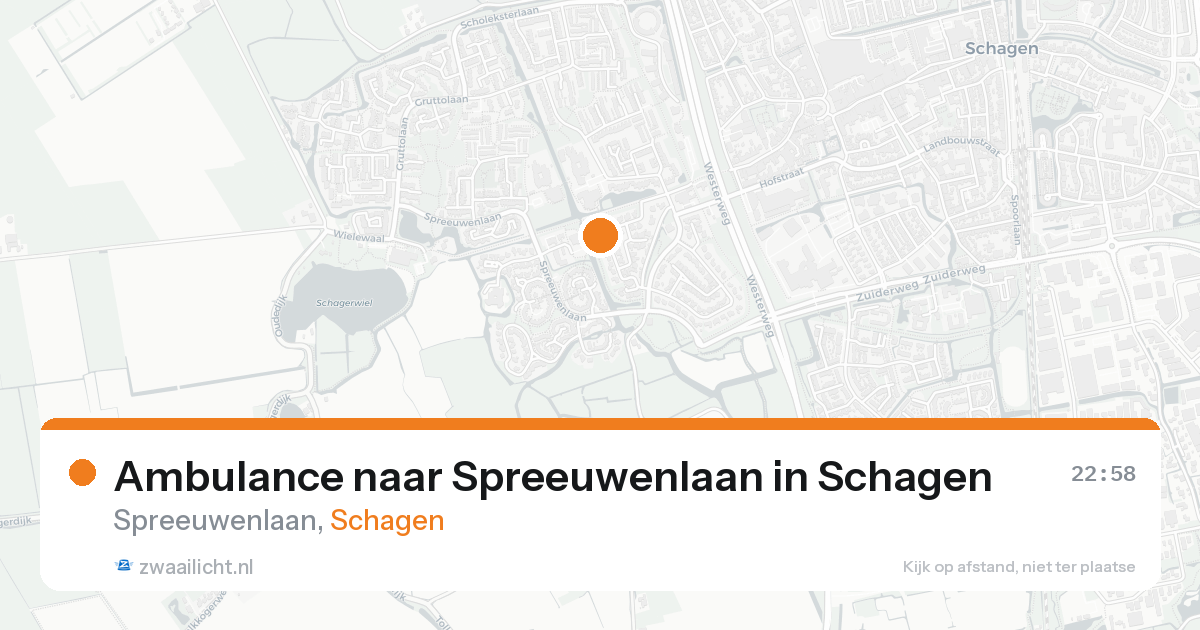 Ambulance naar Spreeuwenlaan in Schagen — 21 aug 2026