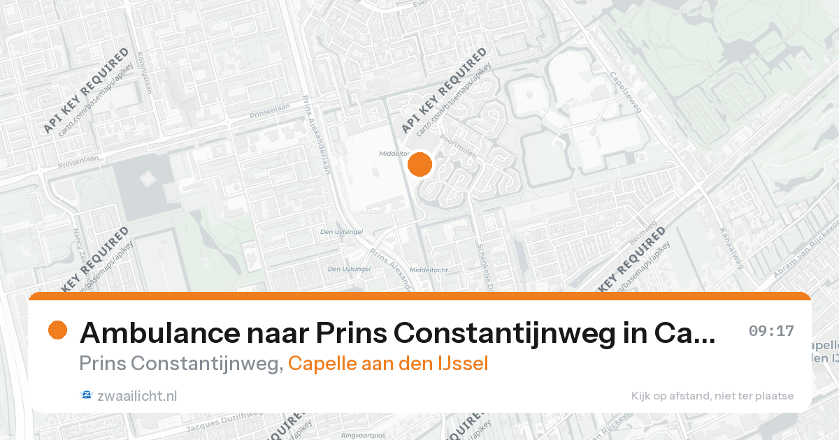 Ambulance naar Prins Constantijnweg in Capelle aan den IJssel — 11 jul 2026