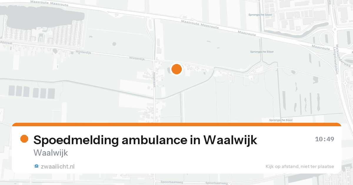 Spoedmelding ambulance in Waalwijk — 5 jun 2026