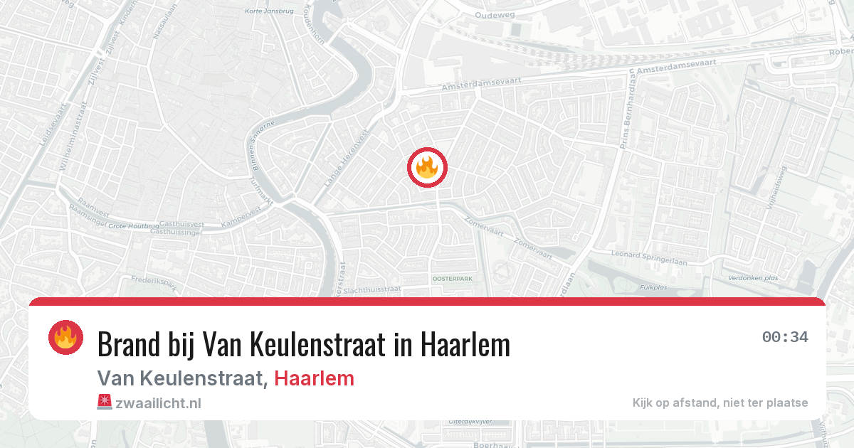 Brand bij Van Keulenstraat in Haarlem — 12 jun 2026