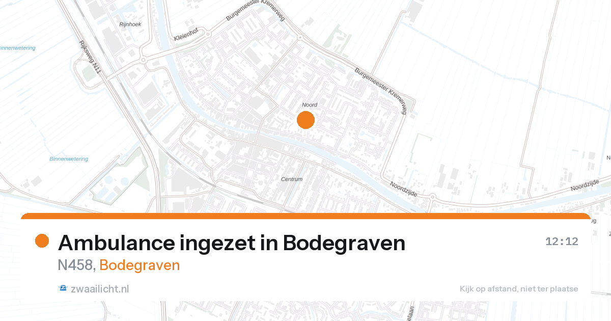 Ambulance ingezet in Bodegraven — 4 mei 2026