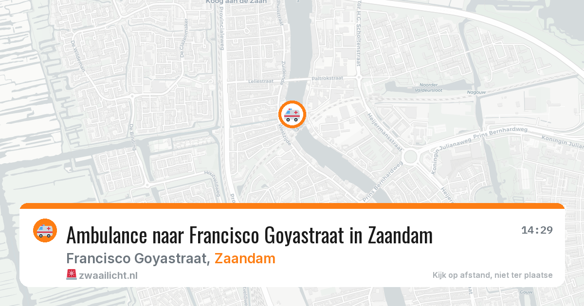 Ambulance naar Francisco Goyastraat in Zaandam — 27 jul 2026