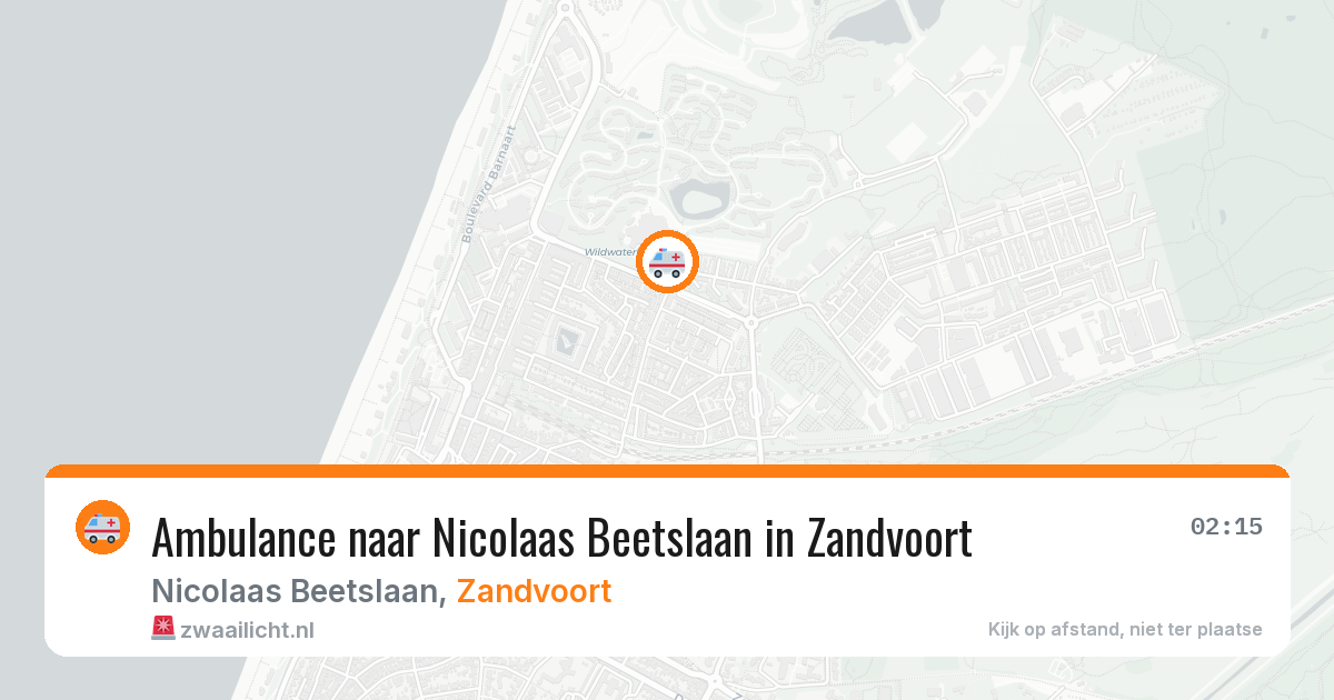 Ambulance naar Nicolaas Beetslaan in Zandvoort — 20 mei 2026
