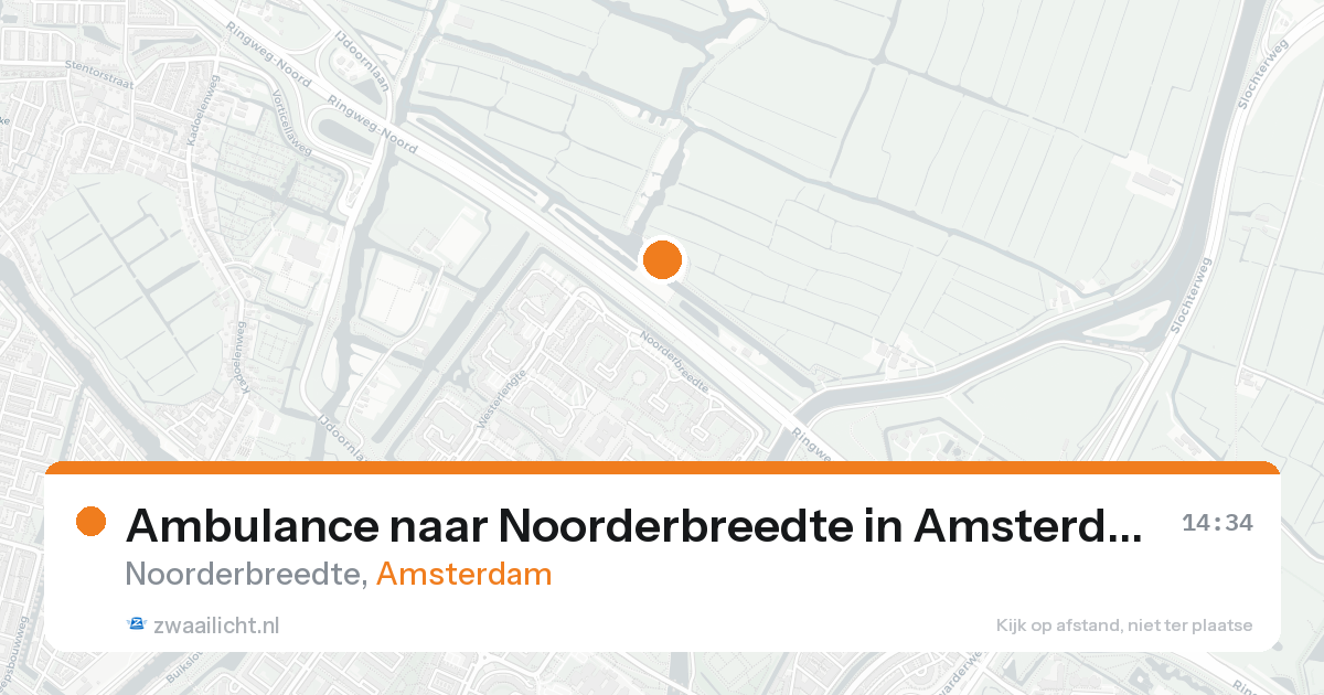 Ambulance naar Noorderbreedte in Amsterdam — 25 aug 2026