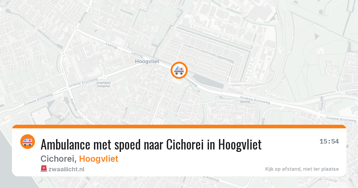 Ambulance met spoed naar Cichorei in Hoogvliet — 31 jul 2026