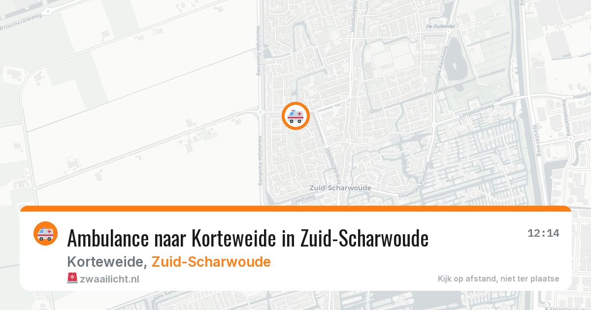 Ambulance naar Korteweide in Zuid-Scharwoude — 30 jan 2026