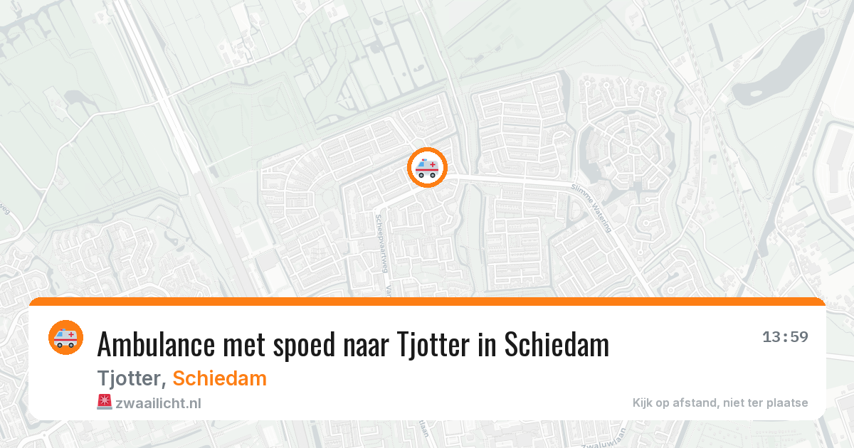 Ambulance met spoed naar Tjotter in Schiedam — 30 jun 2026