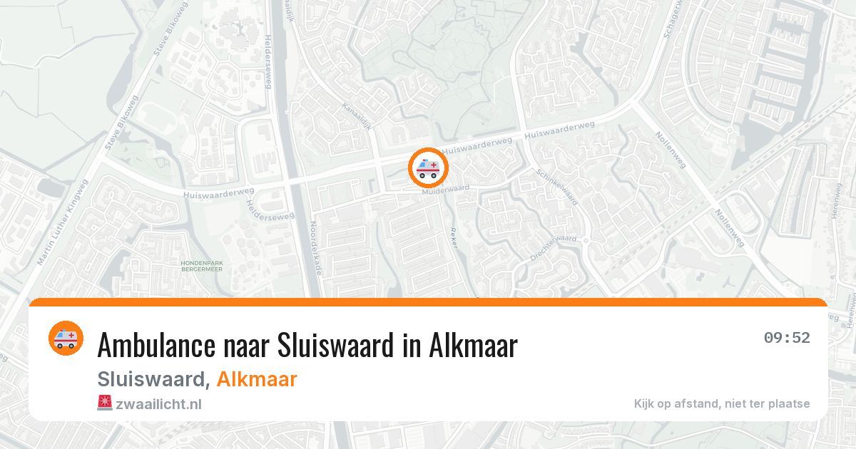 Ambulance naar Sluiswaard in Alkmaar — 11 apr 2026