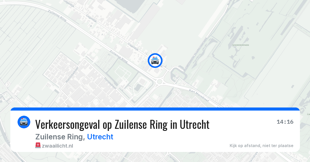 Verkeersongeval op Zuilense Ring in Utrecht — 8 jul 2026