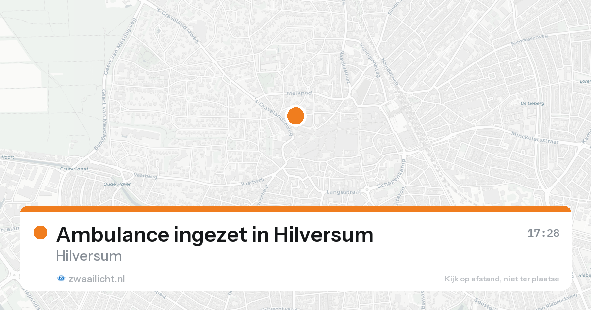Ambulance ingezet in Hilversum — 30 jan 2026