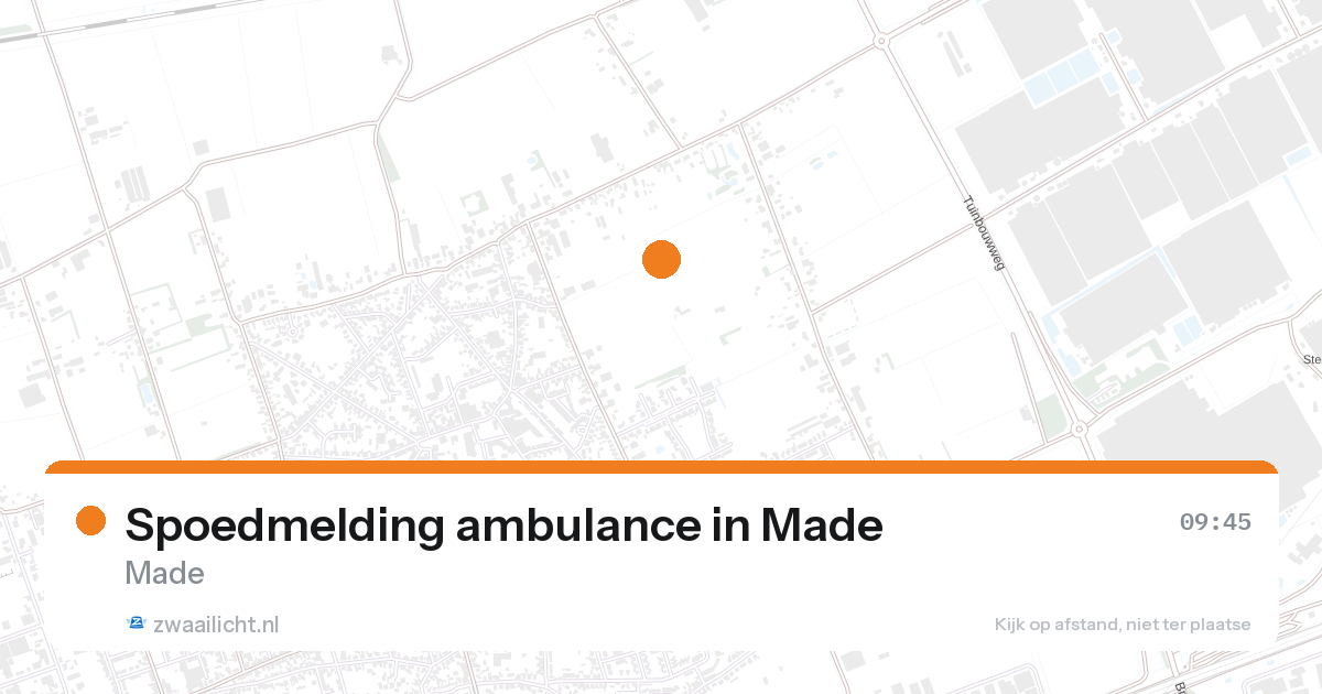 Spoedmelding ambulance in Made — 28 aug 2026