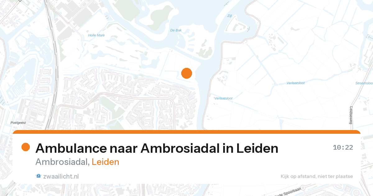 Ambulance naar Ambrosiadal in Leiden — 13 mrt 2026