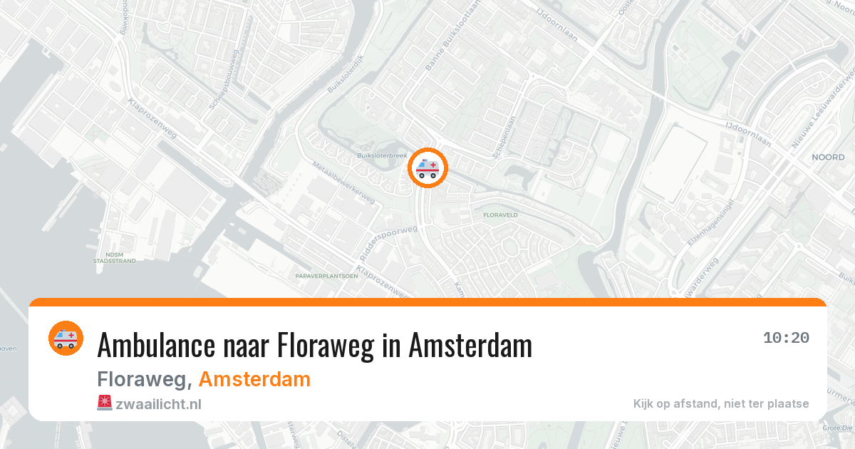 Ambulance naar Floraweg in Amsterdam — 26 mrt 2026