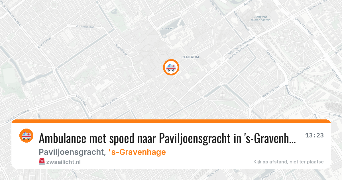 Ambulance met spoed naar Paviljoensgracht in 's-Gravenhage — 2 feb 2026