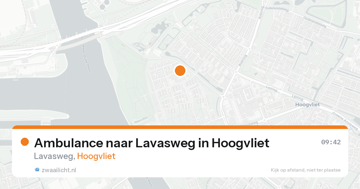 Ambulance naar Lavasweg in Hoogvliet — 17 aug 2026
