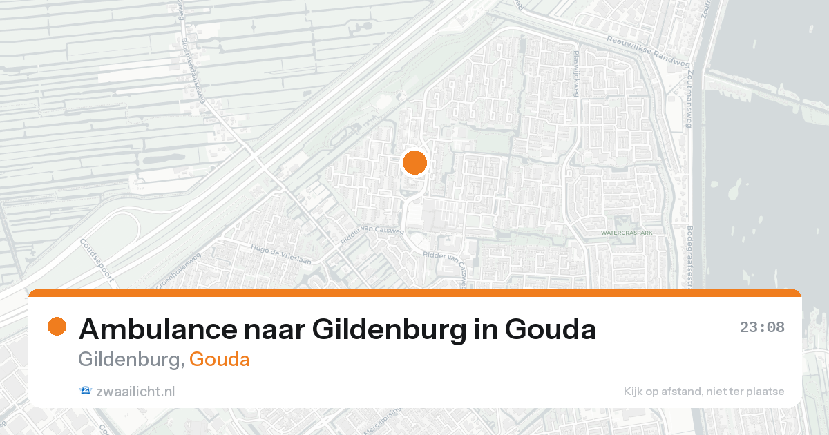 Ambulance naar Gildenburg in Gouda — 25 aug 2026