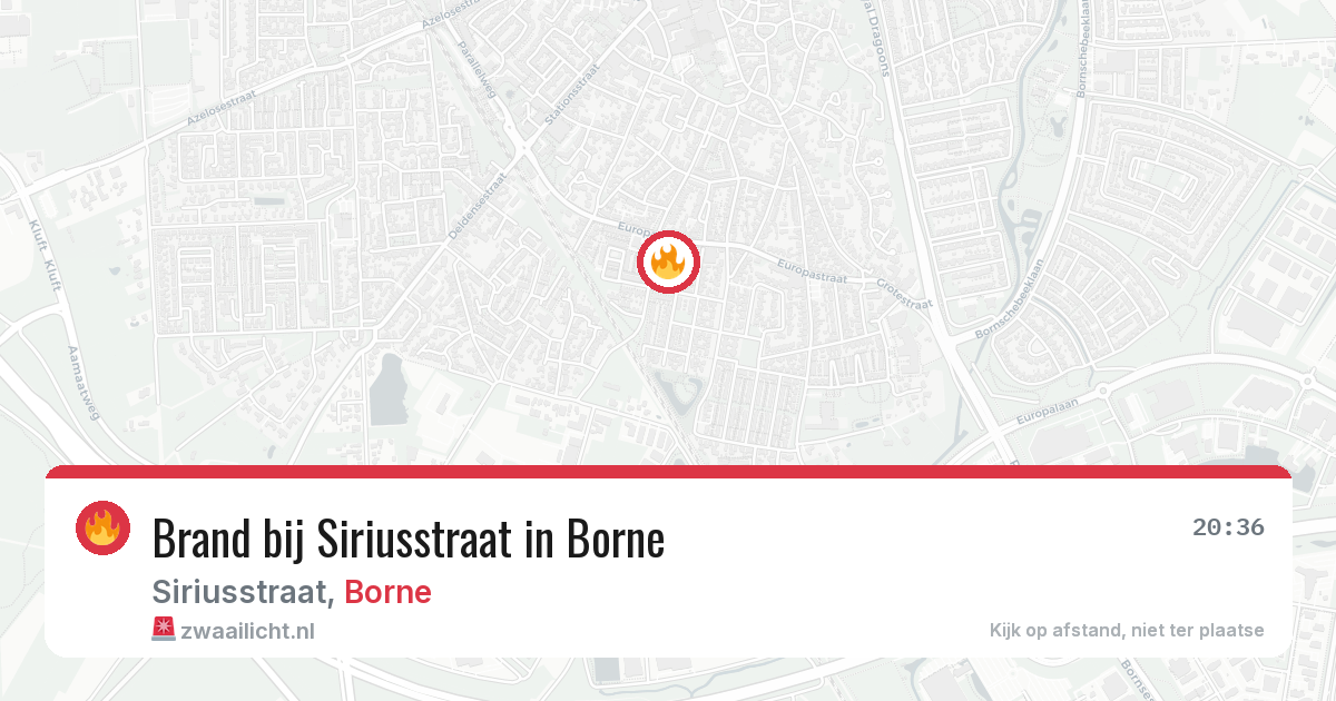Brand bij Siriusstraat in Borne — 21 jul 2026