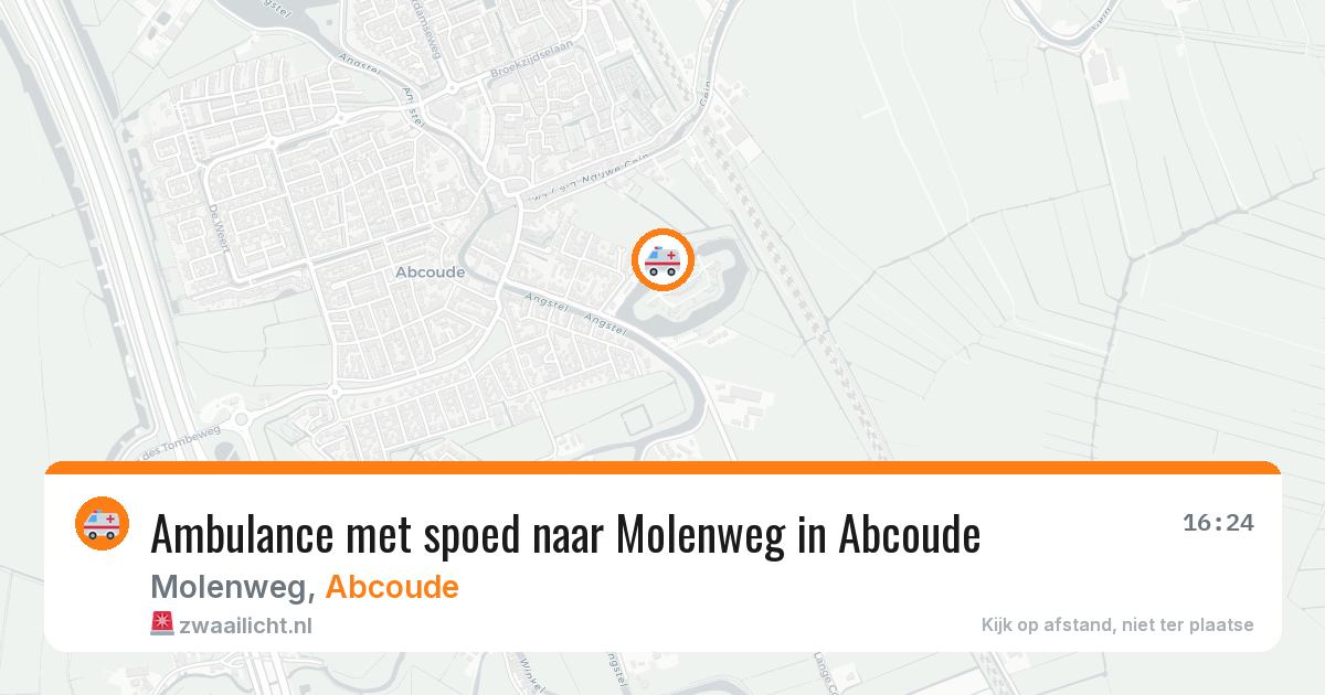 Ambulance met spoed naar Molenweg in Abcoude — 29 mrt 2026
