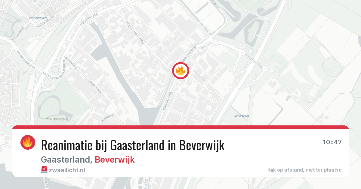 Reanimatie bij Gaasterland in Beverwijk — 5 mei 2026