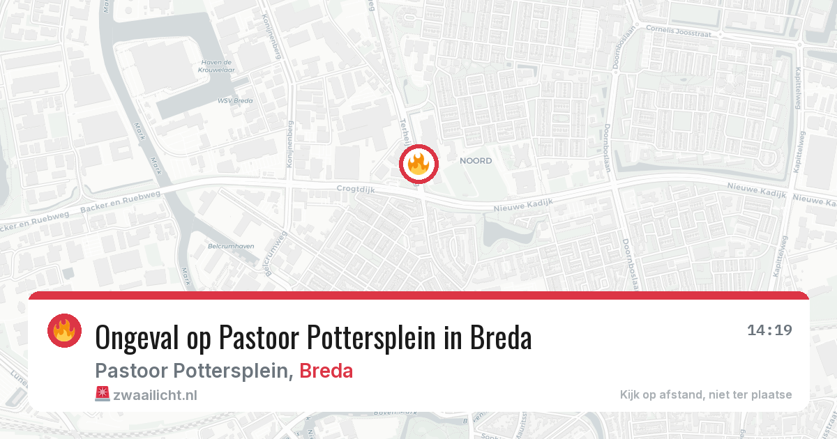Ongeval op Pastoor Pottersplein in Breda — 4 jul 2026