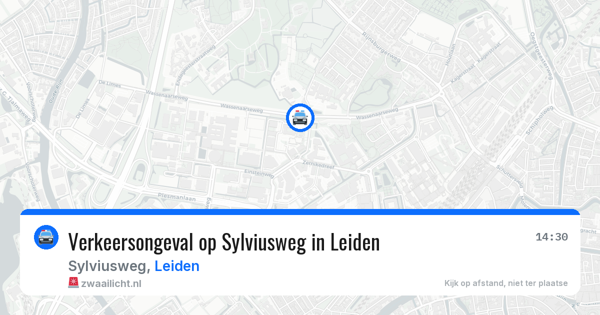 Verkeersongeval op Sylviusweg in Leiden — 2 jun 2026