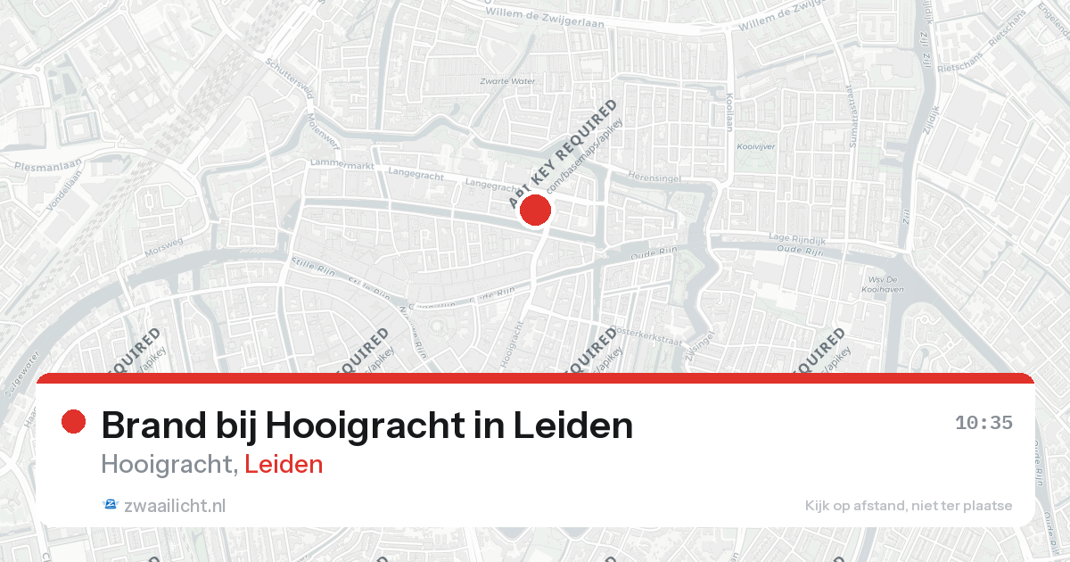 Brand bij Hooigracht in Leiden — 11 mrt 2026