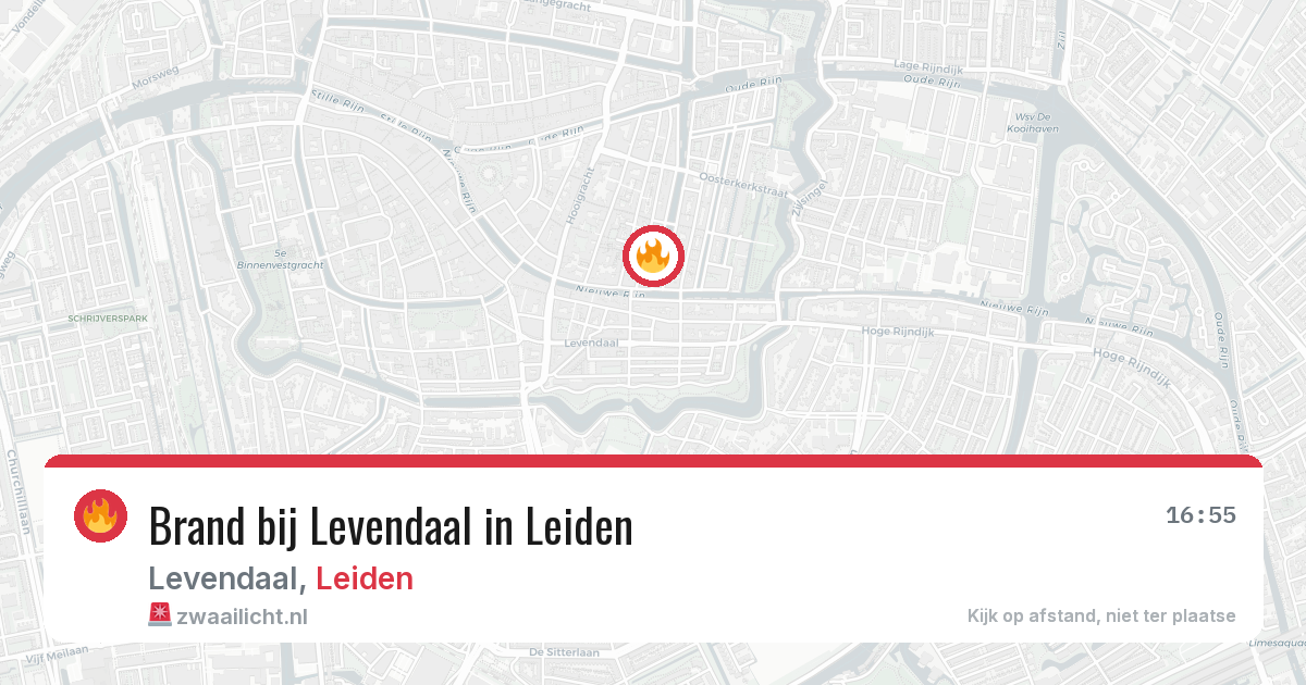 Brand bij Levendaal in Leiden — 10 mei 2026