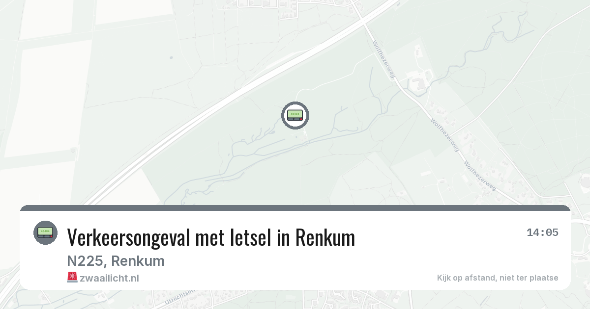 Verkeersongeval met letsel in Renkum — 17 mei 2026