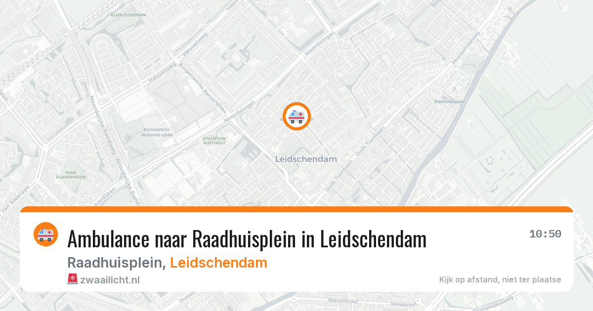 Ambulance naar Raadhuisplein in Leidschendam — 14 jul 2026