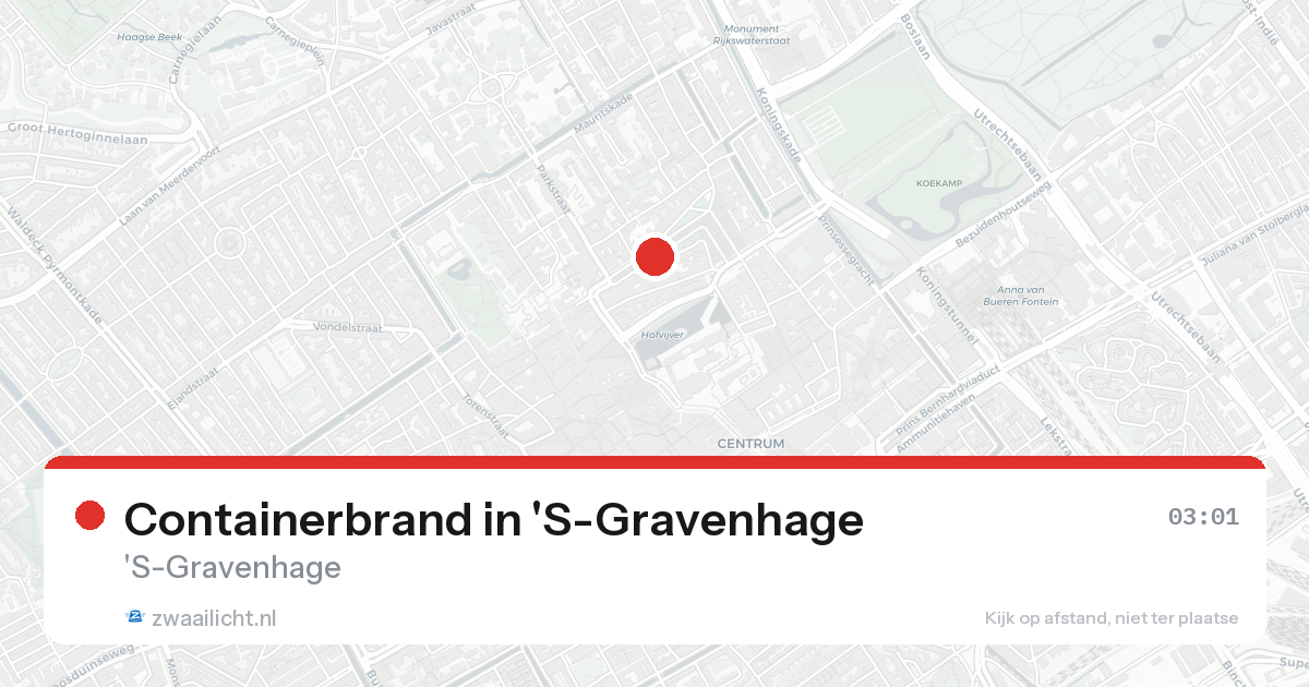 Containerbrand in 'S-Gravenhage — 5 mei 2026