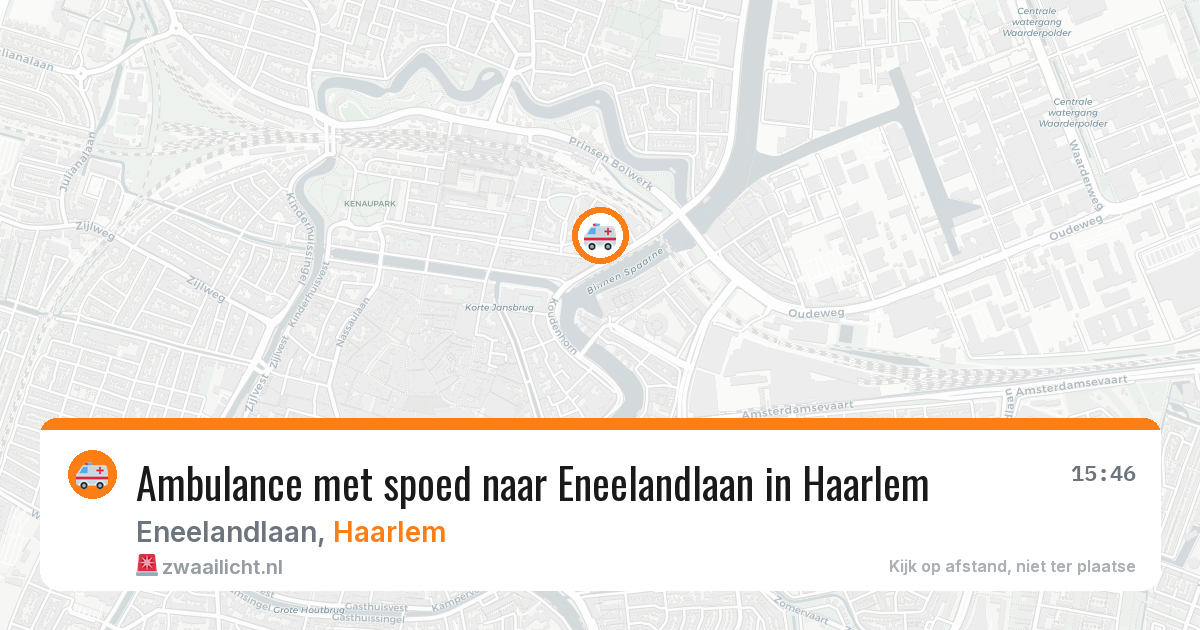 Ambulance met spoed naar Eneelandlaan in Haarlem — 28 jun 2026