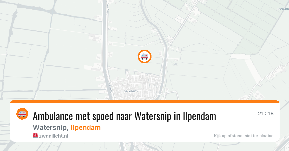 Ambulance met spoed naar Watersnip in Ilpendam — 17 feb 2026