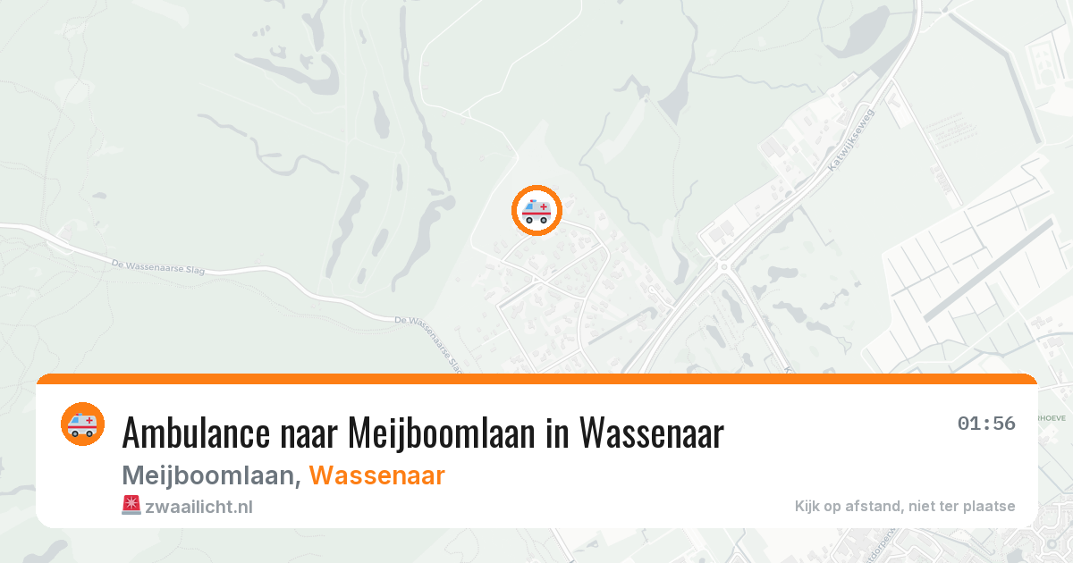 Ambulance naar Meijboomlaan in Wassenaar — 7 jun 2026