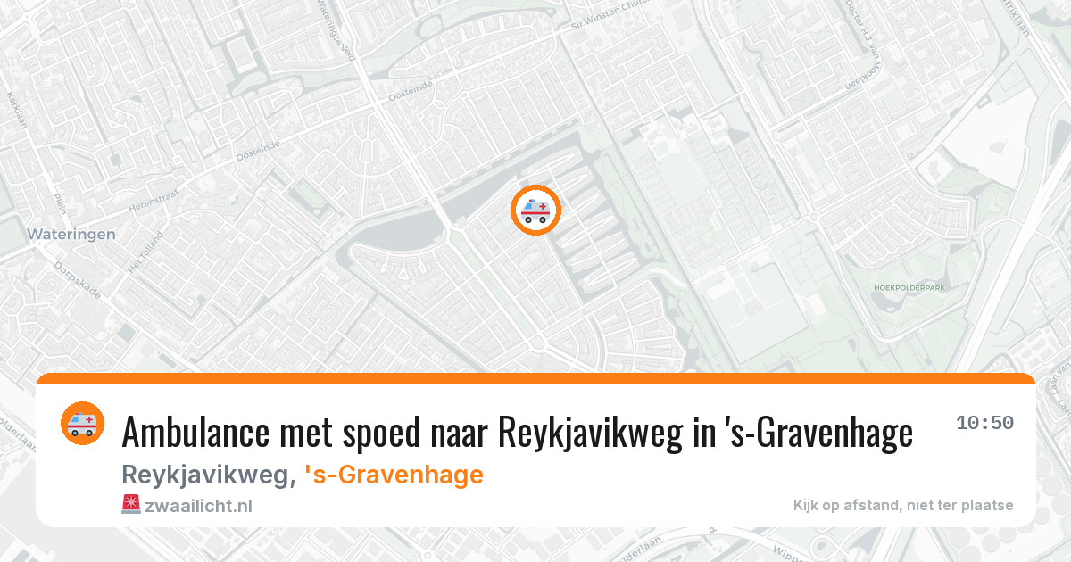 Ambulance met spoed naar Reykjavikweg in 's-Gravenhage — 31 mei 2026