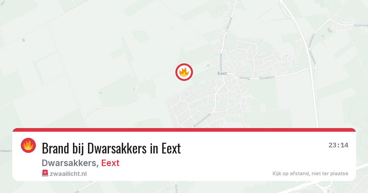 Brand bij Dwarsakkers in Eext — 23 mrt 2026