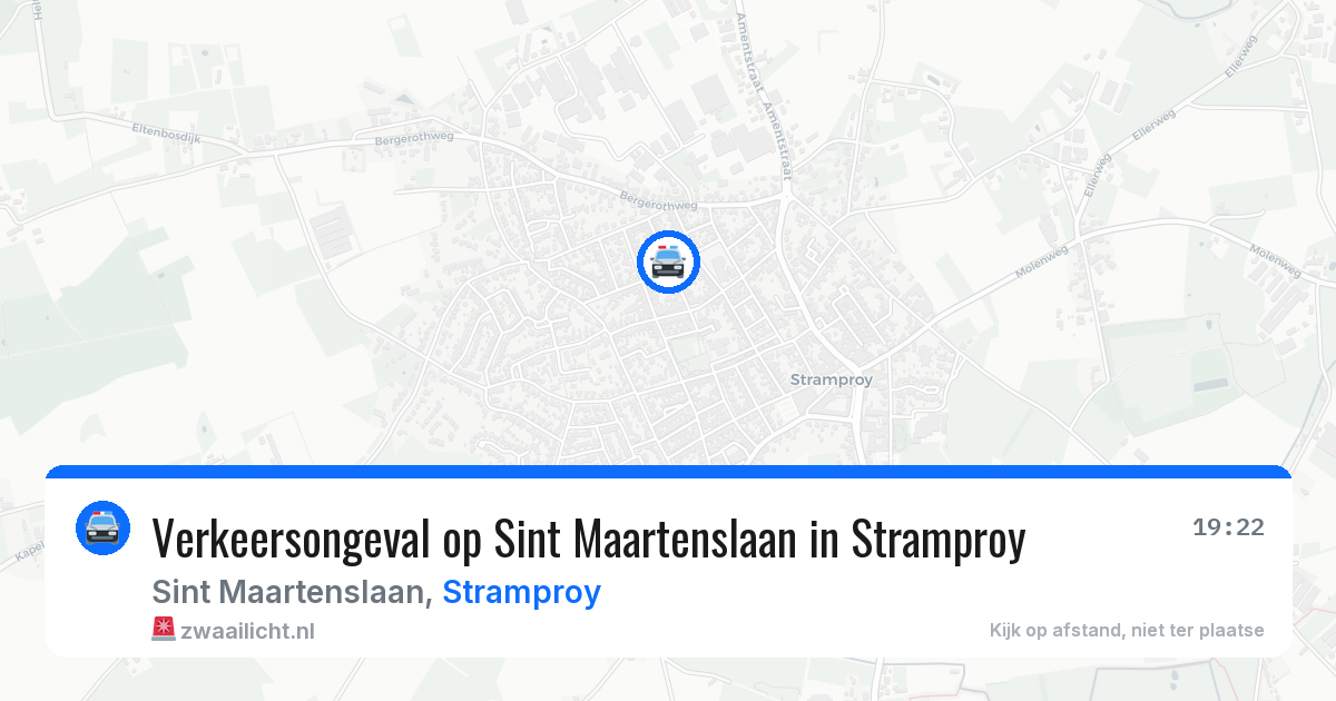 Verkeersongeval op Sint Maartenslaan in Stramproy — 18 mei 2026