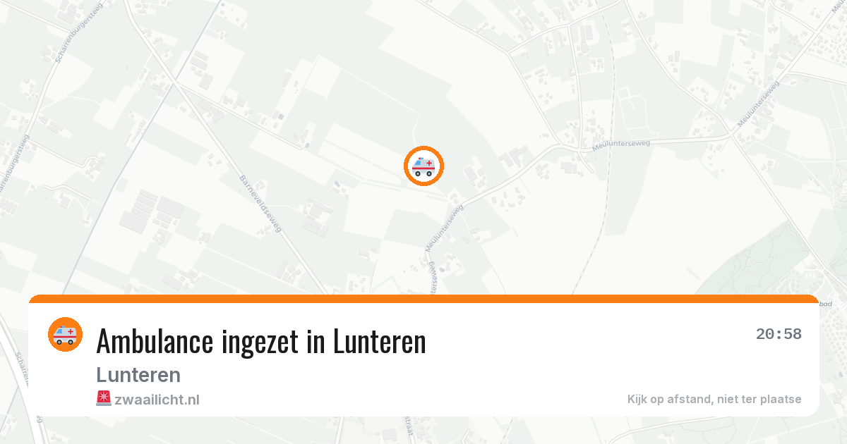 Ambulance ingezet in Lunteren — 11 aug 2026